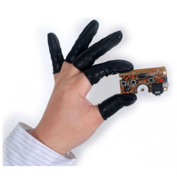 黑色防静电指套,防静电指套,防静电手指套