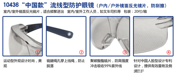 3M 10436 防护眼镜